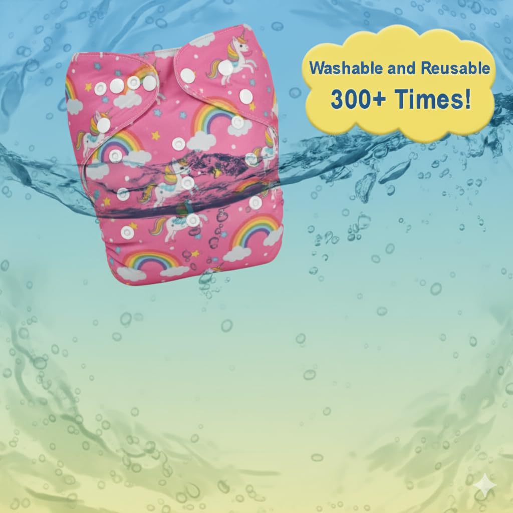 tokomamy reusable cloth diaper for newborn babies 0–3 years (5–18kg) | leakproof washable adjustable pocket cover liner with 5 layer insert pad | rash free, (pack of 1 diaper + 1 insert pad) free size tokomamy reusable cloth diaper for newborn babies 0–3 years (5–18kg) | leakproof washable adjustable pocket cover liner with 5 layer insert pad | rash free, (pack of 1 diaper + 1 insert pad) free size